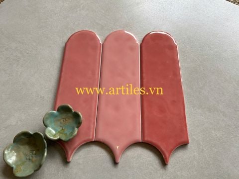  Gạch lông vũ màu hồng 