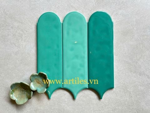  Gạch lông vũ màu xanh  dương 