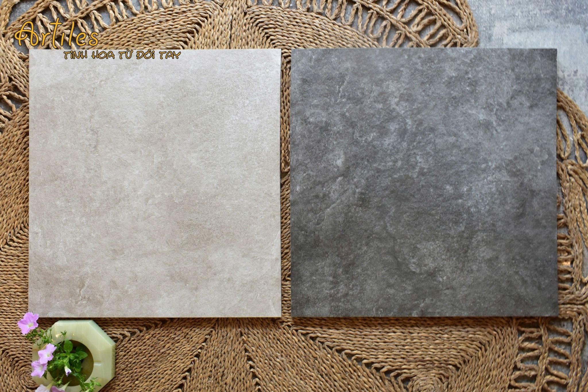 Gạch dày 20mm lát nền lối đi xe oto