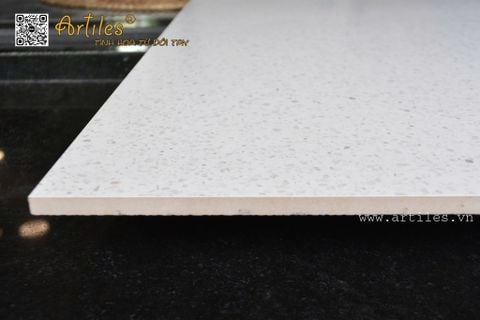 Gạch đá mài terrazzo 60x120cm Art White 1214 
