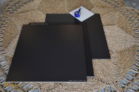  Gạch lát nền màu đen mờ 60x60cm đồng chất 