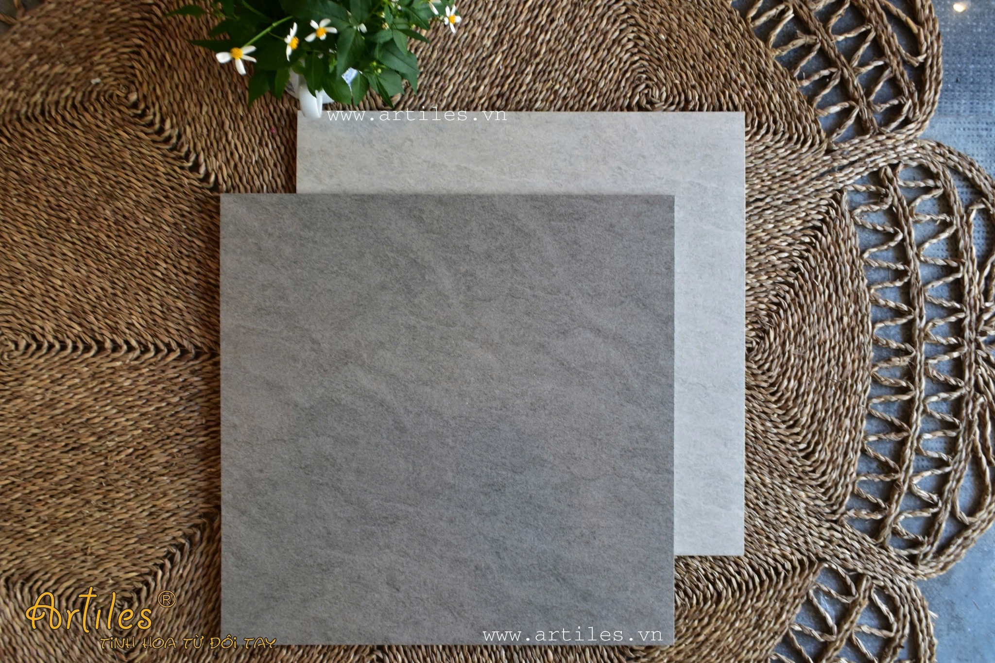 Gạch lát sân thượng tầng hầm Art6060 - 68J