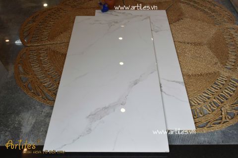  Vân Đá Marble CARARA 60x120cm bóng ArtGP05 