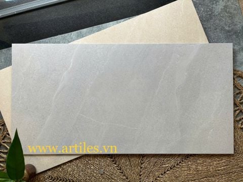  Gạch 60x120 màu xám nhạt mờ Art168 