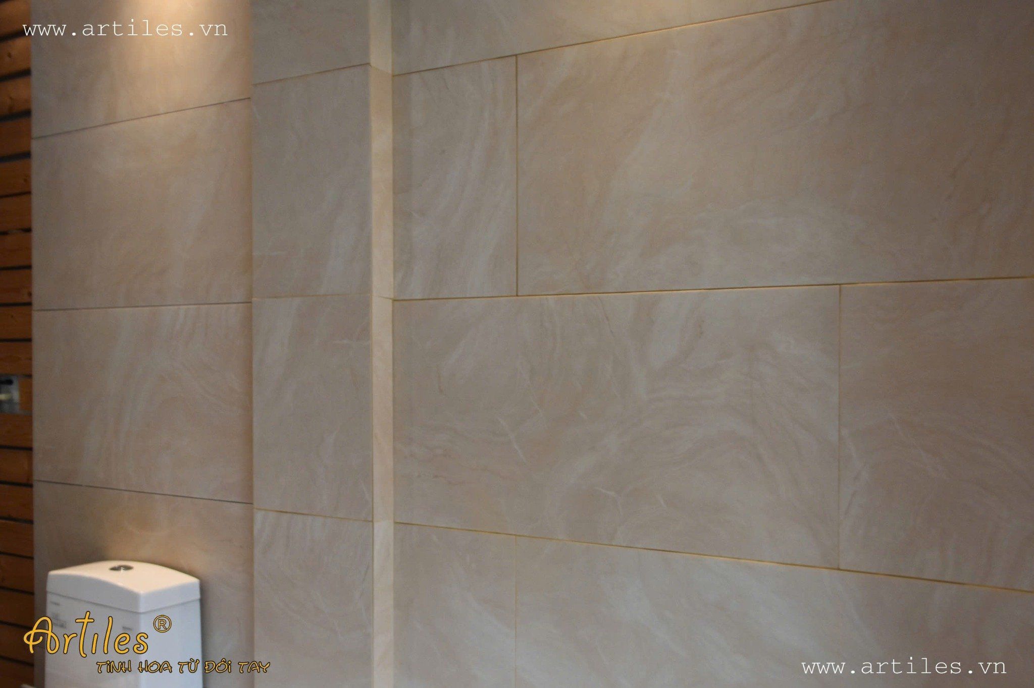 Gạch xương đá kích thước 45x90cm màu beige