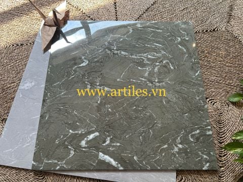  Gạch bóng kiếng vân đá xám rêu Art8807 