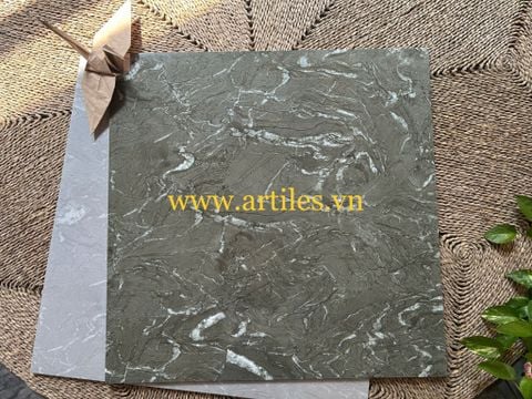  Gạch bóng kiếng vân đá xám rêu Art8807 