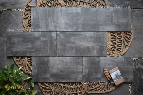  Gạch ốp lát vân bê tông xám đen 30x60 ArtAM36008 