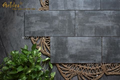  Gạch ốp lát vân bê tông xám đen 30x60 ArtAM36008 