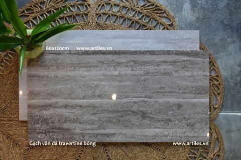  Gạch Bóng Kiếng Vân Đá Travertine Art60120 - EC04 