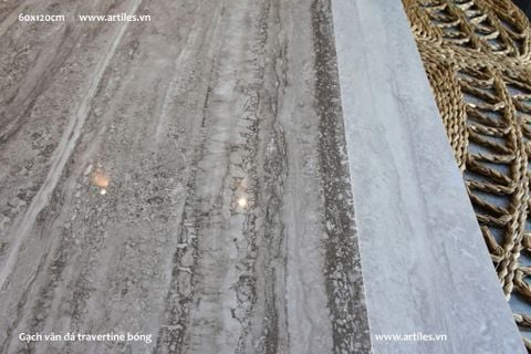  Gạch Bóng Kiếng Vân Đá Travertine Art60120 - EC04 