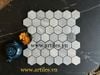 Mosaic đá tự nhiên hình lục giác