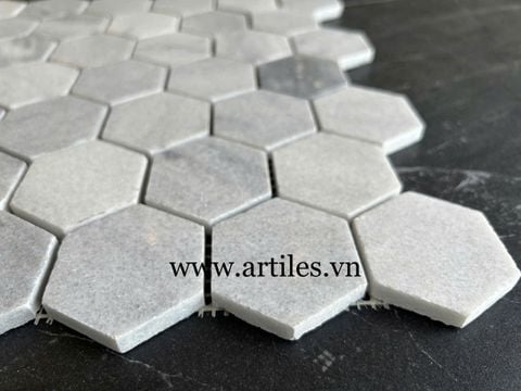  Mosaic đá tự nhiên hình lục giác 