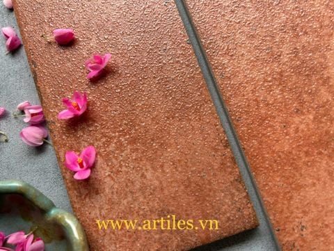  Gạch thẻ cam mờ hiệu ứng hạt đường Art22SG 