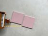 Gạch thẻ 100x100mm màu hồng bóng
