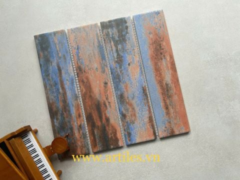  Gạch thẻ họa tiết sơn dầu 