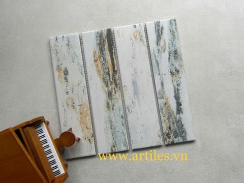  Gạch thẻ họa tiết sơn dầu 
