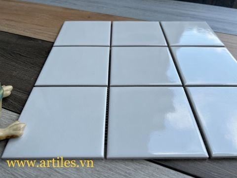  Gạch mosaic trắng bóng 10x10cm ArtM931 