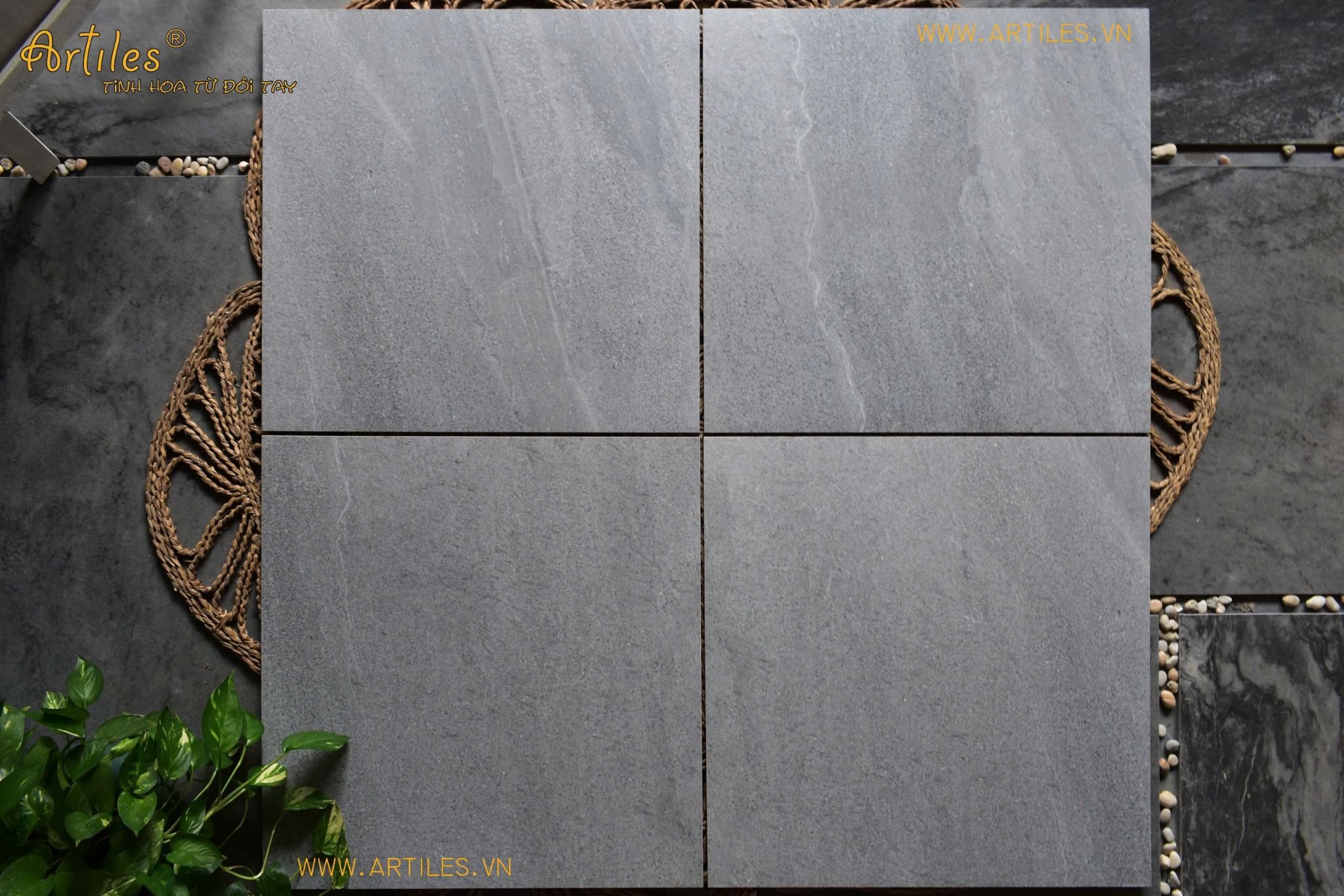 Gạch 80x80 Vân Cát Xám Chống Trơn ArtSM88004