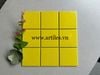 Gạch Mosaic 10x10 Men Mờ Vàng tươi ArtM9715