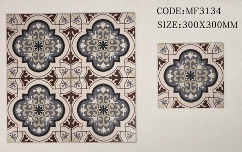  Gạch bông nâu cổ điển 