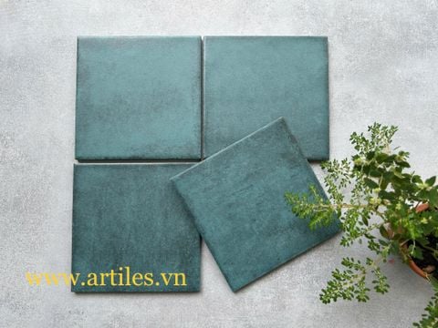  Gạch thẻ 150x150mm men mờ màu xanh dương 07M 