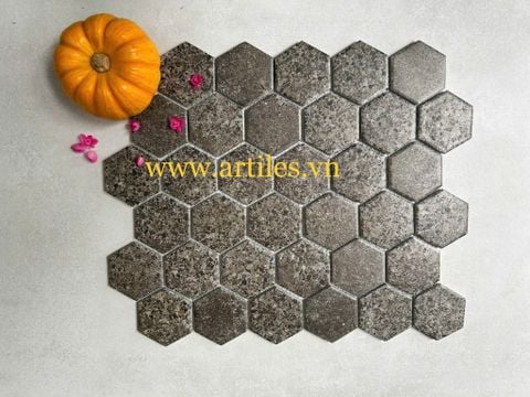  Mosaic lục giác hoa văn 