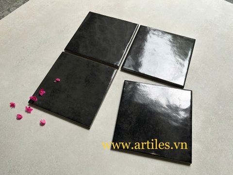  Gạch thẻ vuông đen bóng hiệu ứng 08G 