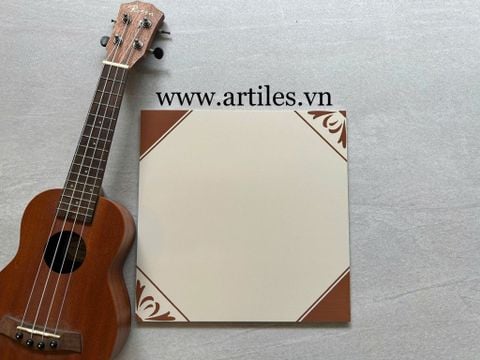  Gạch bông nâu đỏ 