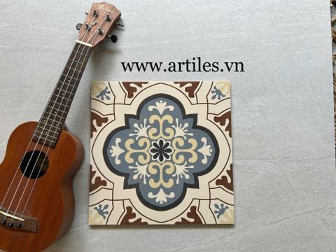  Gạch bông nâu cổ điển 