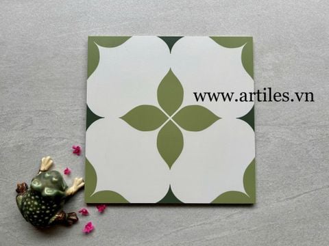  Gạch bông xanh lá nhạt 