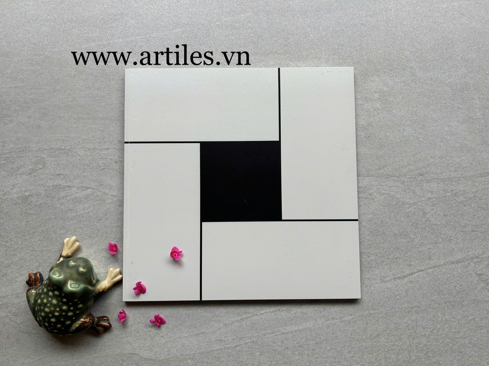 Gạch bông trắng đen