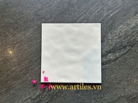  Gạch thẻ bóng lượn màu trắng Art221 