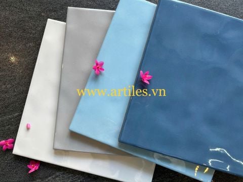 Gạch thẻ bóng lượn màu xanh dương Art226 