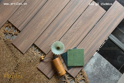  Gạch vân gỗ 15x80cm Art 