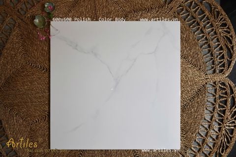  Gạch bóng kiếng trắng vân khỏi 60x60cm Art10 