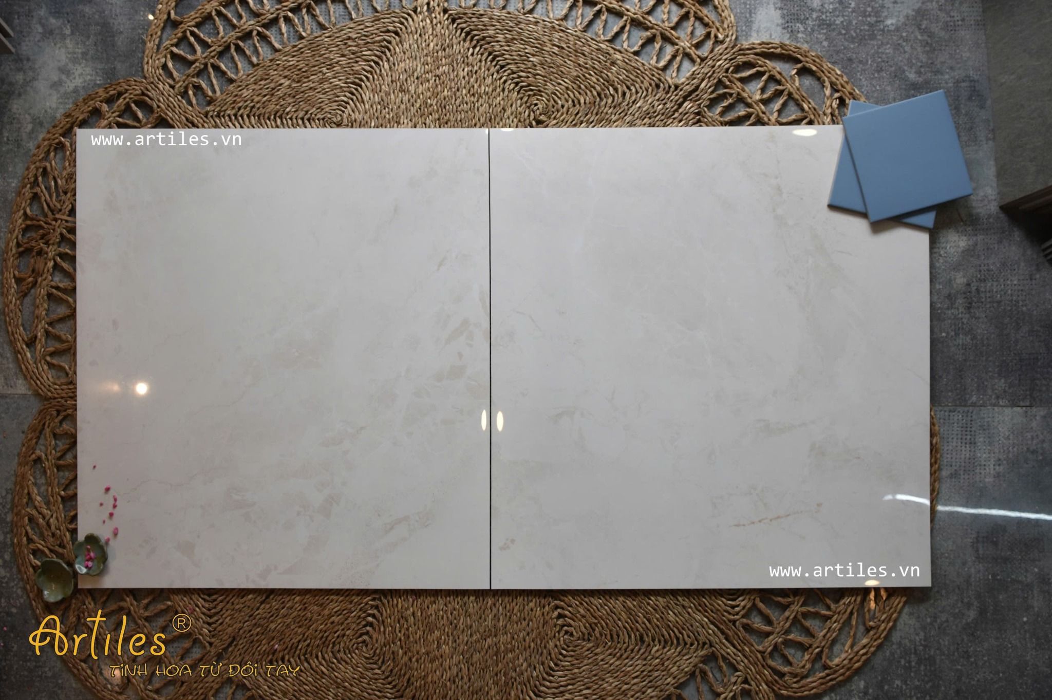 Gạch 80x80 vân đá Marble siêu bóng ArtS804