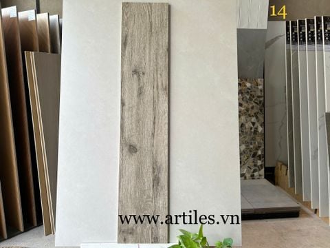  Gạch vân gỗ màu xám 20x100cm ArtM14 