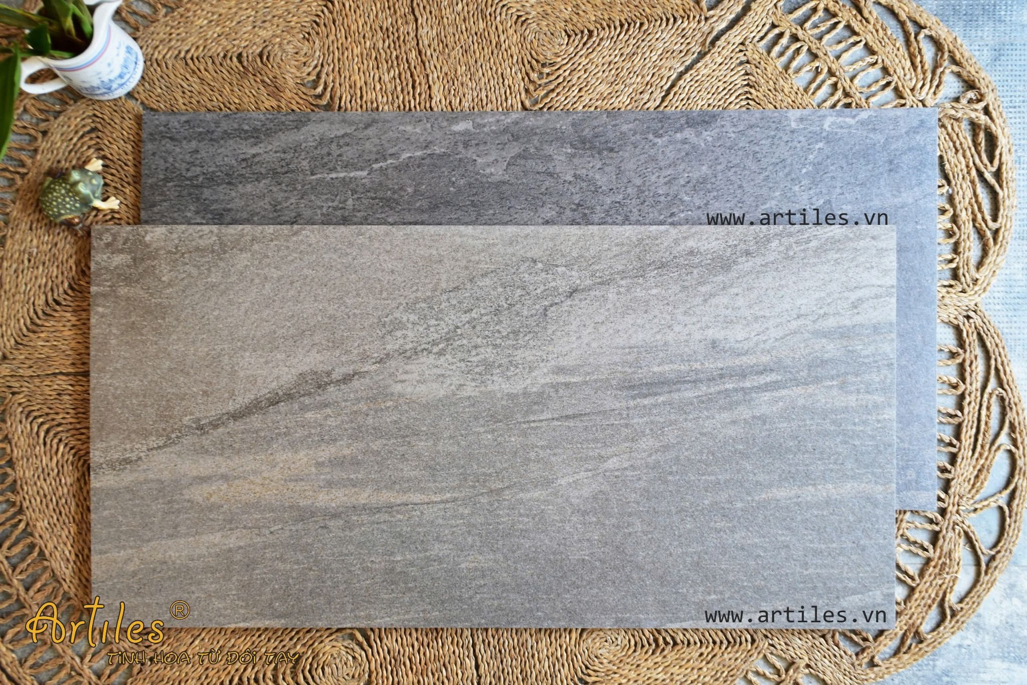Gạch đồng chất đá mờ 60x120 sần Art61201M
