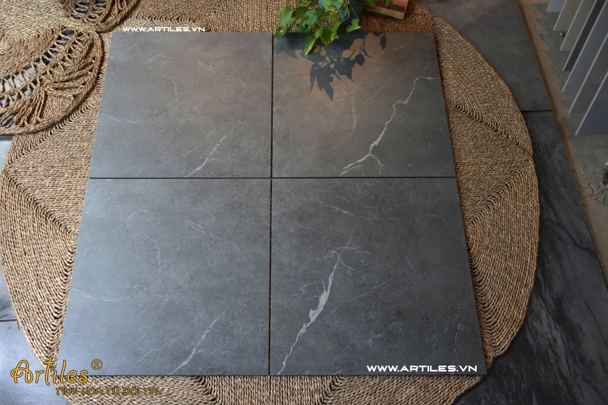 Gạch 60x60 màu xám mờ ArtSM12