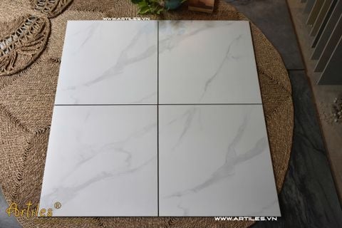  Gạch 60x60 trắng vân khói mờ ArtSM10 