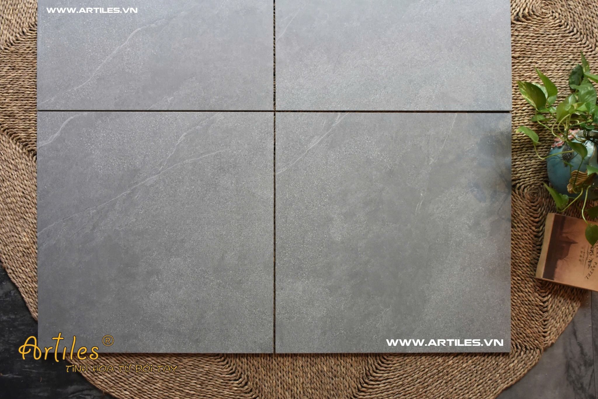 Gạch 60x60 màu xám mờ ArtSM09