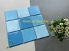 Gạch mosaic mix màu xanh 100x100mm ArtB01