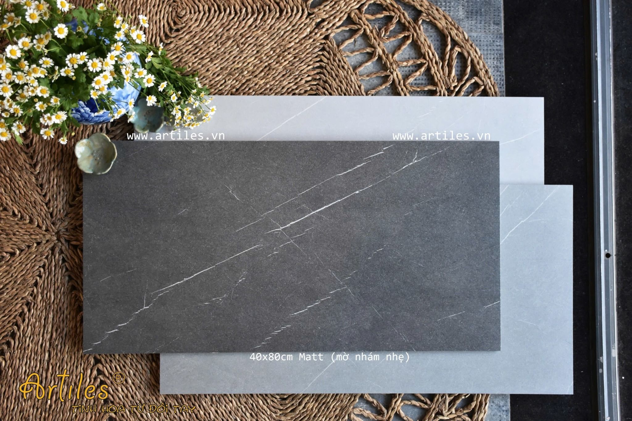 Gạch đá mờ tia chớp Art304M