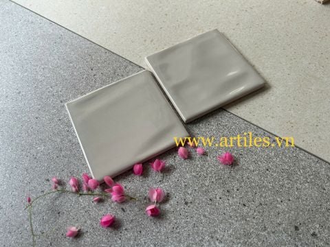  Gạch thẻ 100x100mm xám bóng lượn 