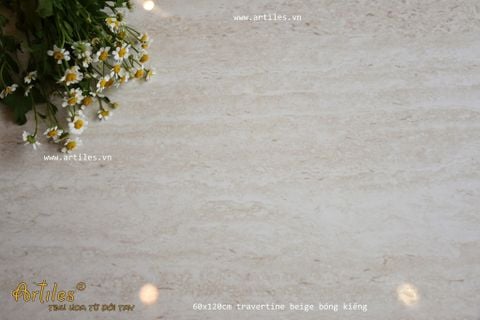  Gạch 60x120cm Travertine màu beige ArtP01 