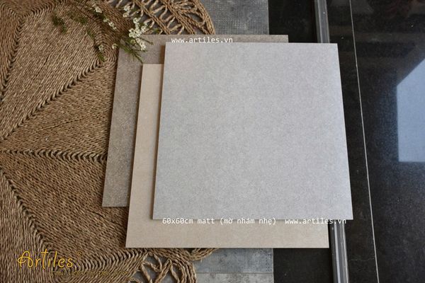 Gạch đá hạt nhỏ màu xám trắng ArtZ5-01