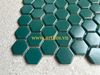 Gạch mosaic lục giác màu xanh lá đậm