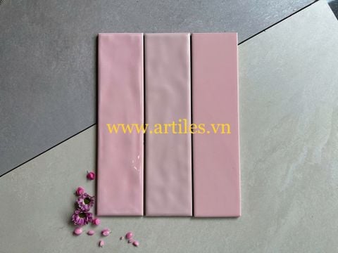  Gạch thẻ màu hồng 75x300mm 