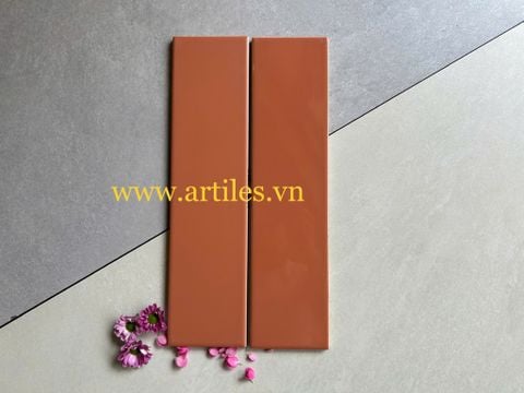  Gạch thẻ màu cam 75x300mm 